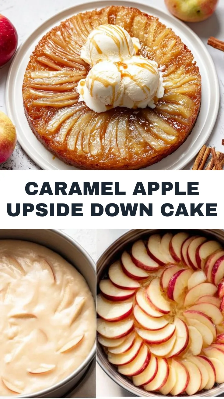 Caramel Apple Upside Down Cake