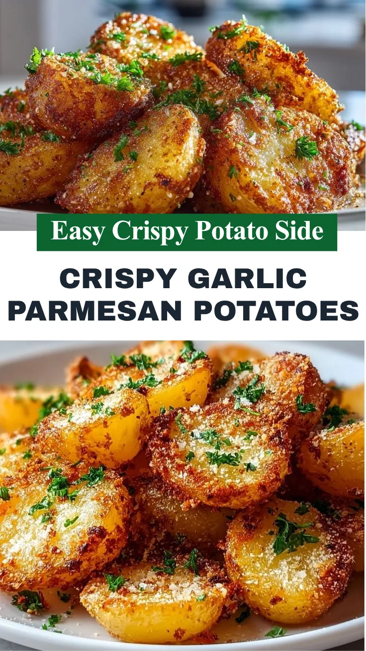 Crispy Garlic Parmesan Potatoes 1