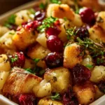 Delicious Apple Cranberry Stuffing for holiday meals