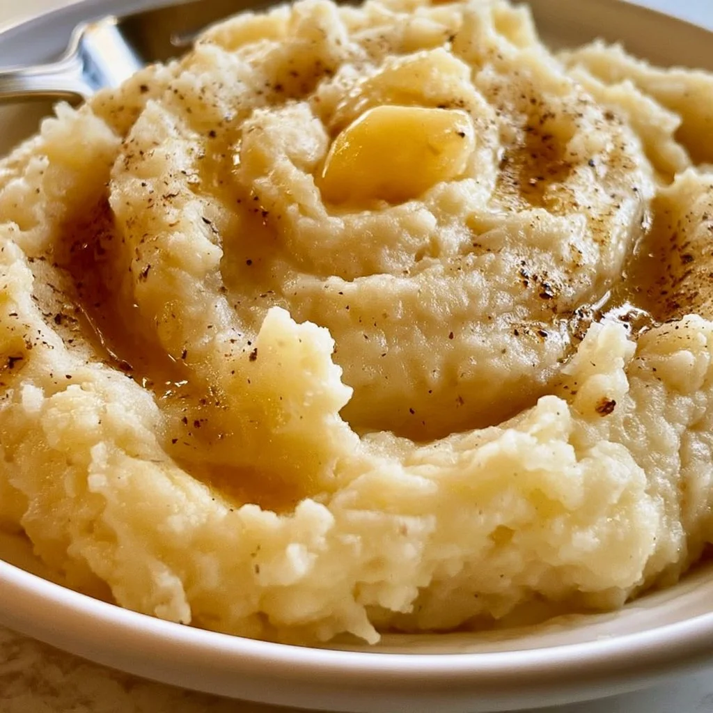 Brown Butter Garlic Mashed Potatoes - Easy Thanksgiving Side Dish