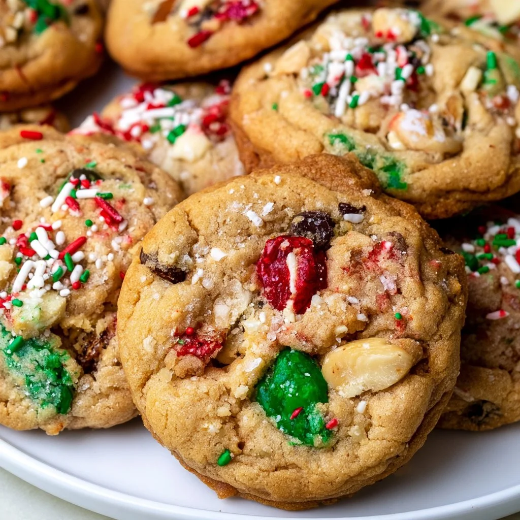 Christmas Kitchen Sink Cookies - In Bloom Bakery