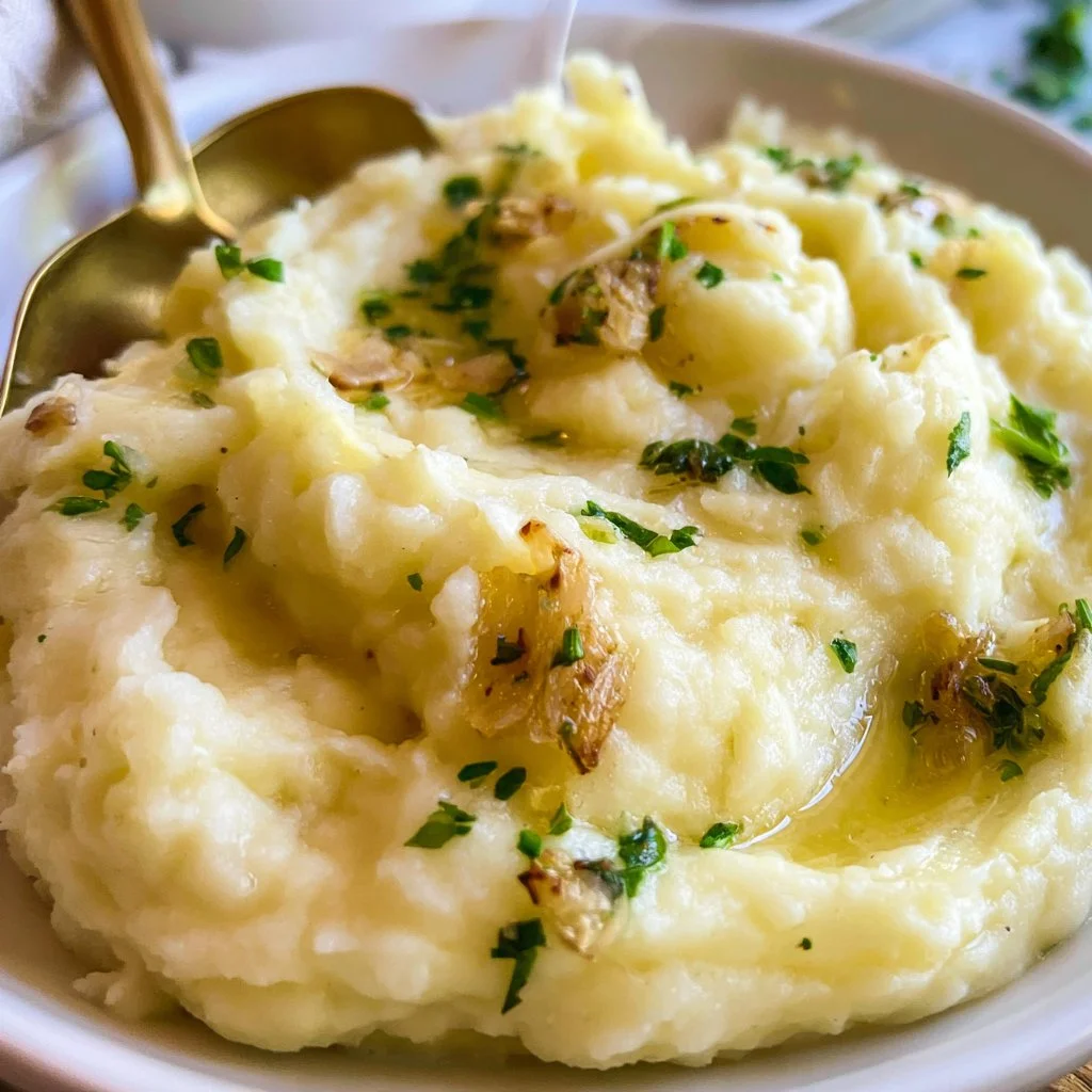 Perfect Creamy Mashed Potatoes Recipe | Roasted garlic mashed potatoes recipe, Best roasted garlic mashed potatoes, Easy potato recipes