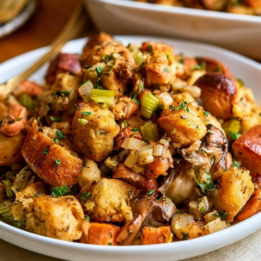 Rustic Sourdough Stuffing | Easy Thanksgiving Side Dish