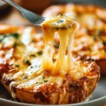 Twice baked butternut squash topped with cheese and herbs