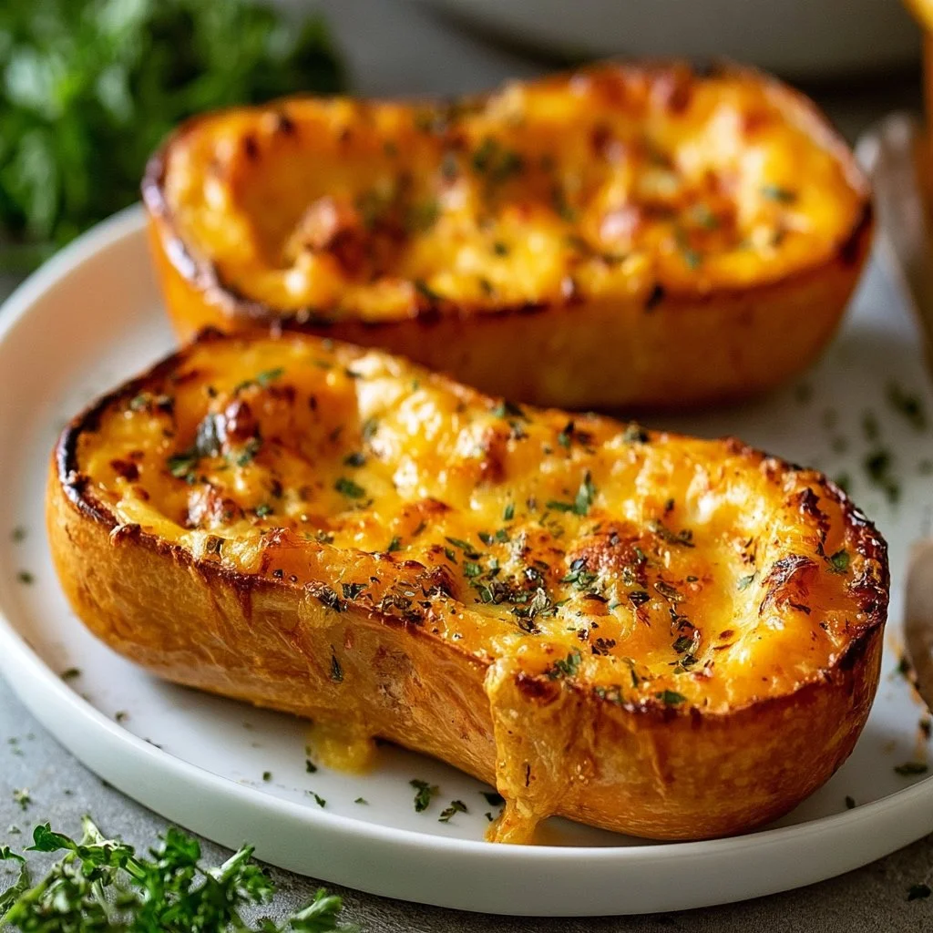 Twice Baked Butternut Squash - Easy Thanksgiving Side Dish