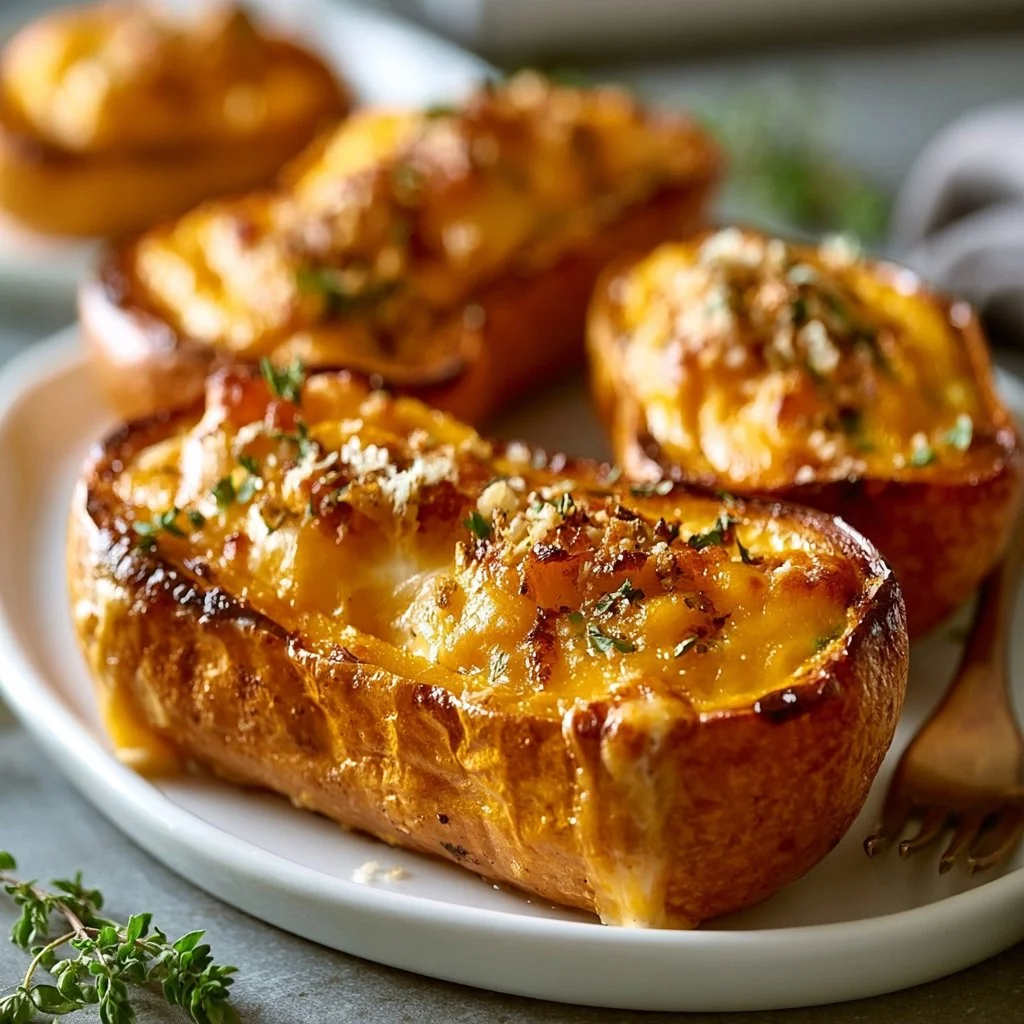 Twice Baked Butternut Squash - Easy Thanksgiving Side Dish